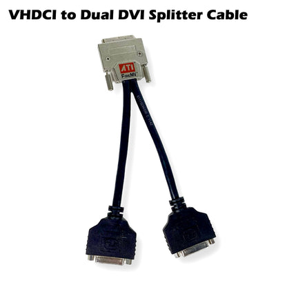Lot of 10 AMD (ATI SAPPHIRE) Dual DVI-I AV Splitter Cable 1:2 VHDCI 6111020400G
