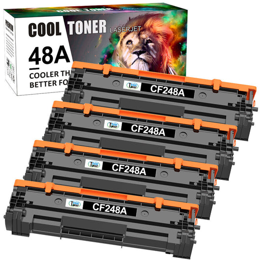 4PK CF248A 48A Toner Cartridge for HP LaserJet Pro M15a M15w M16w M28a M28w MFP