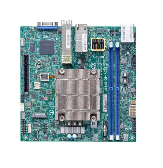 SuperMicro X12SDV-4C-SPT4F Motherboard - mini ITX, Xeon ICX-D, Dual 25G SFP28