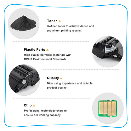 4PK CC364X 64X Toner Cartridge Compatible with HP LaserJet P4015n P4515n P4015x