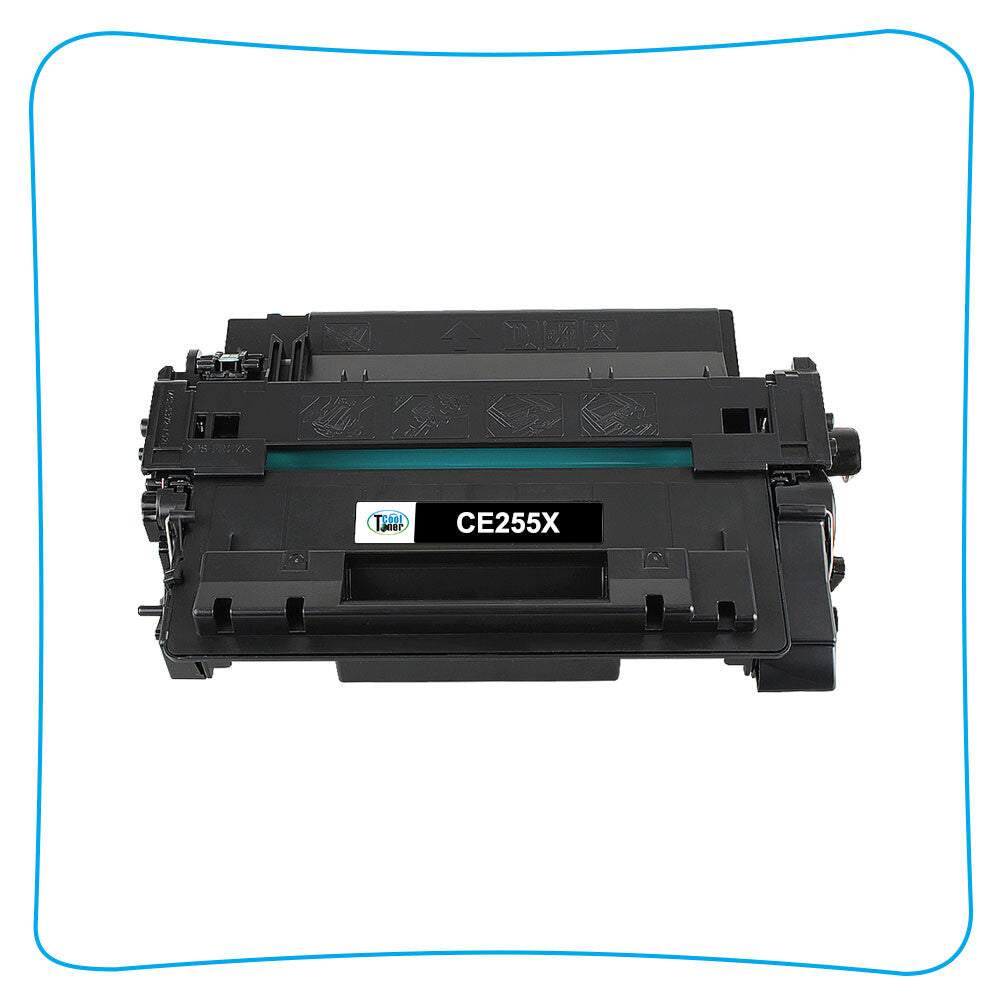 2 Black Toner Compatible with HP CE255X 55X LaserJet P3015 P3015d P3015n P3015dn