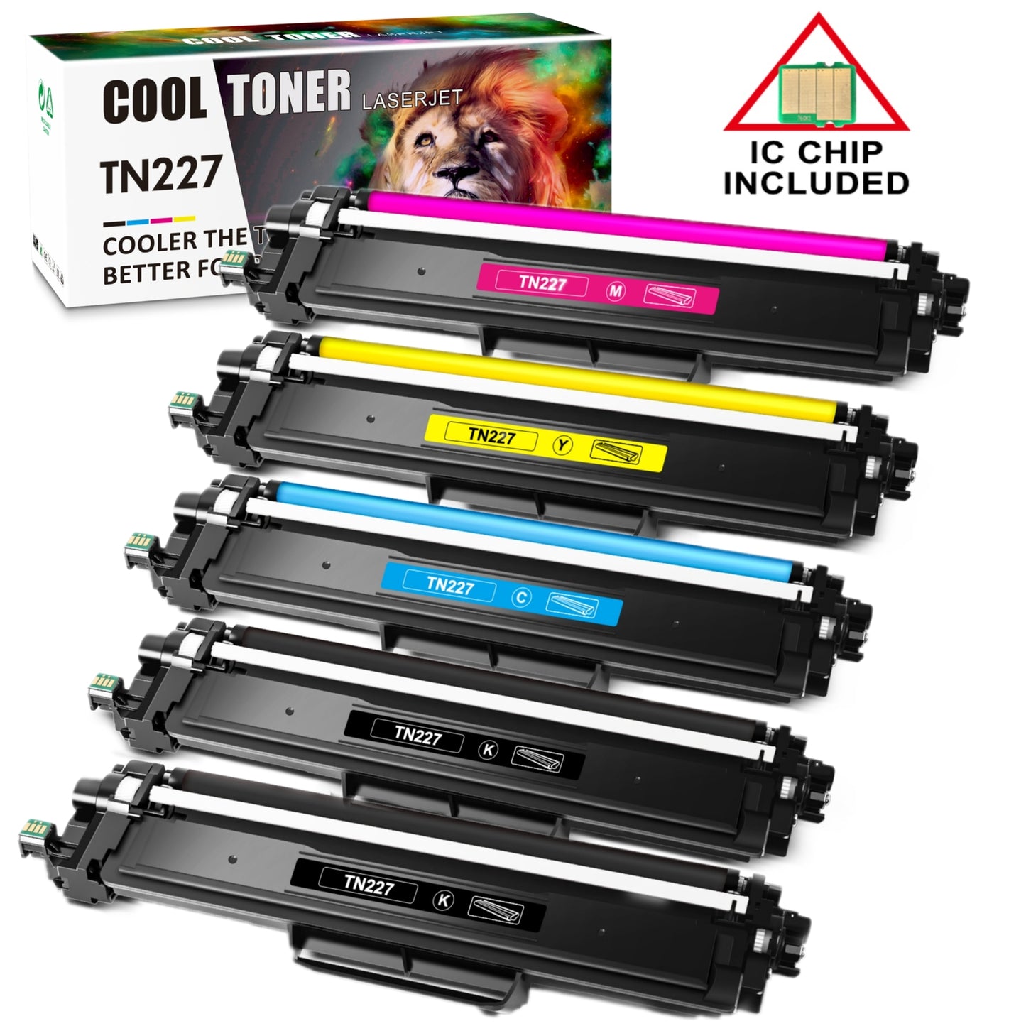 5Pack Toner Cartridge for Brother TN223 TN227 HL-L3230CDW L3270CDW MFC-L3770CDW