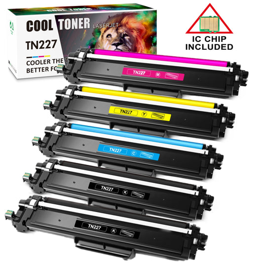 5Pack Toner Cartridge for Brother TN223 TN227 HL-L3230CDW L3270CDW MFC-L3770CDW