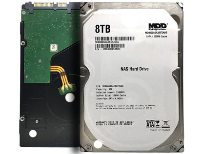 MDD 8TB 7200RPM 256MB Cache SATA 6.0Gb/s 3.5" Hard Drive for NAS Network Storage
