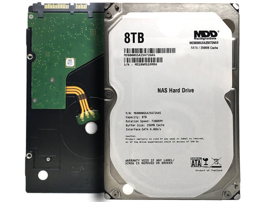 MDD 8TB 7200RPM 256MB Cache SATA 6.0Gb/s 3.5" Hard Drive for NAS Network Storage