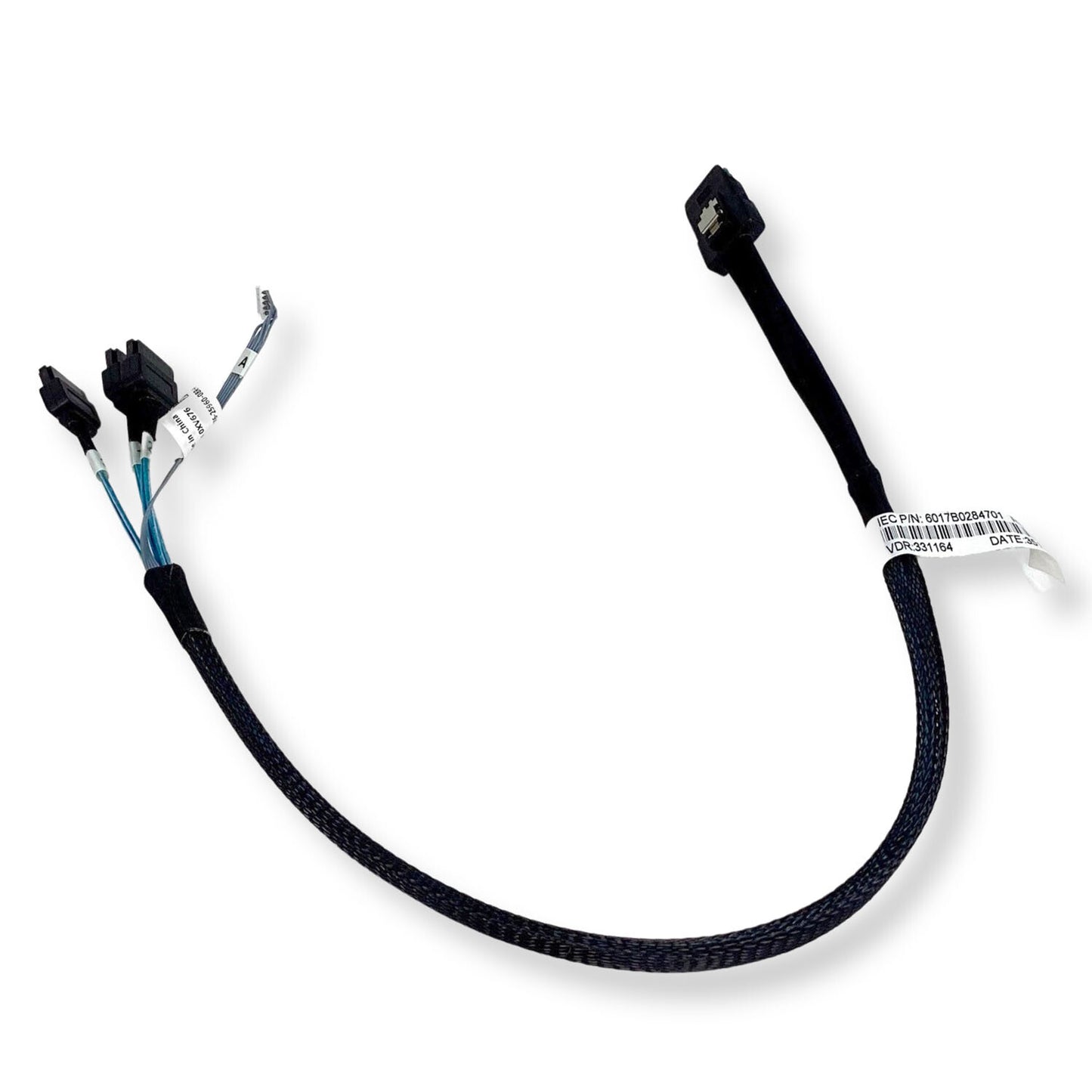 Lot of 2 Dell mini SAS to 3x Straight Sata cable XV676 0XV676 CN-0XV676 (NOT FOR HOME PC)