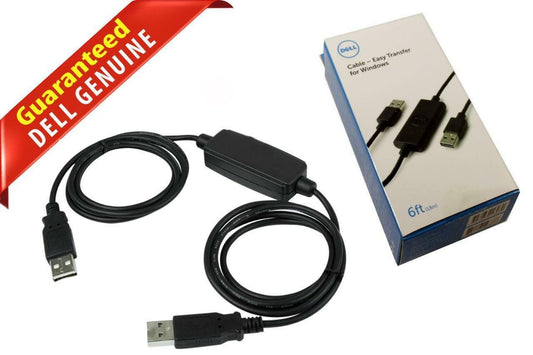 Lot of 15 Dell CBEBEAF064 Fast Transfer Cable For Windows USB 2.0 6ft CN-0RJ57K