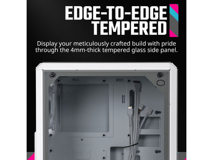 Cooler Master Q300L V2 White Micro-ATX Tower, Magnetic Patterned Dust Filter, US
