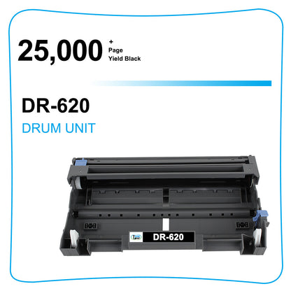 2PK DR620 Drum Fits for Brother TN650 DR-620 DCP-8050DN 8085DN HL-5350DNLT/DWT