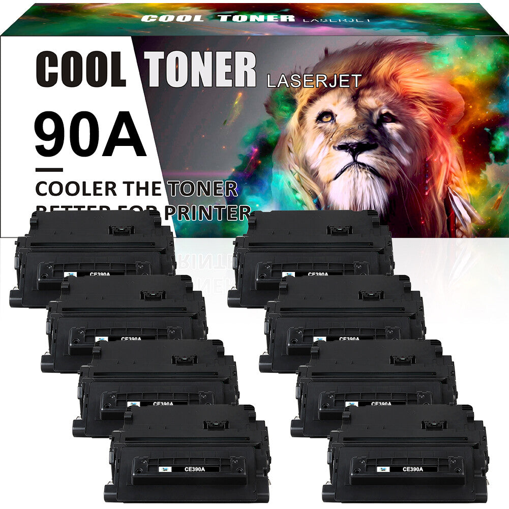 8x CE390A 90A Toner Compatible with HP LaserJet Enterprise M4555fskm M602 M603xh