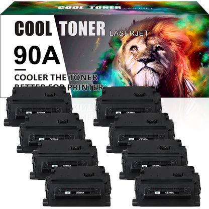 8x CE390A 90A Toner Compatible with HP LaserJet Enterprise M4555fskm M602 M603xh