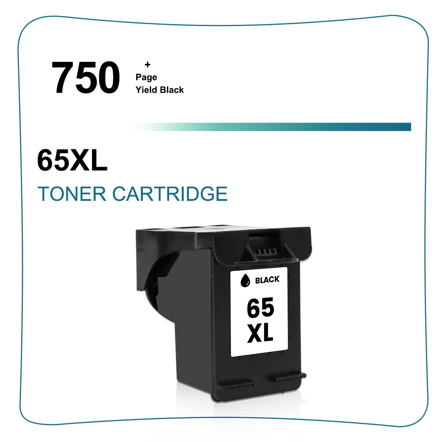 2pk 65XL 65 XL Black Ink for HP DeskJet 2600 2630 2652 3755 ENVY 5012 5052 5055