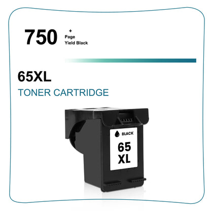 2pk 65XL 65 XL Black Ink for HP DeskJet 2600 2630 2652 3755 ENVY 5012 5052 5055