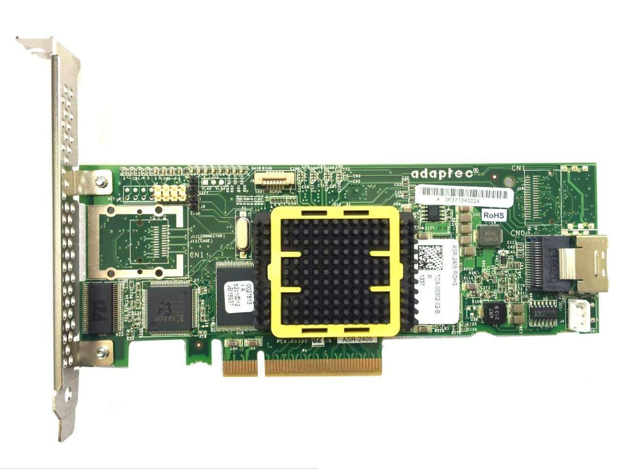 Adaptec ASR-2405 SAS SATA 4 port 3 GB/s 8x PCIE 2405 RAID Adapter (NOT FOR HOME PC)