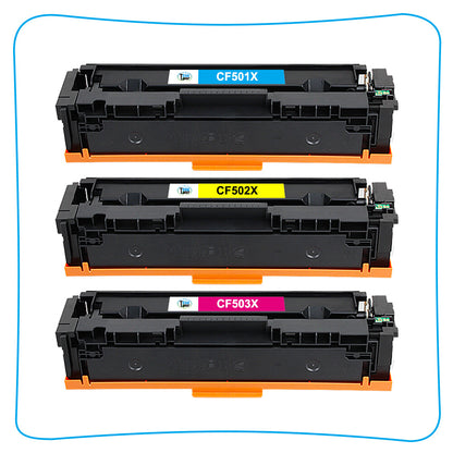 3 202X CF500X Toner Compatible with HP Color LaserJet M281cdw M281fdw M254dn MFP