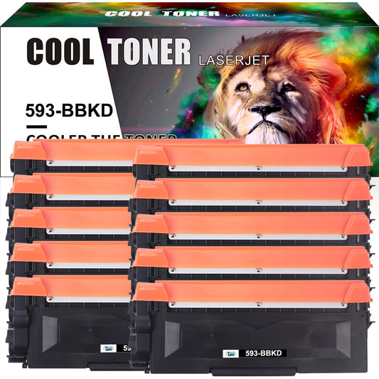 10-Pk/Pack E310 Toner Cartridge For Dell E310DW E515DN E515DW E514DW 593-BBKD