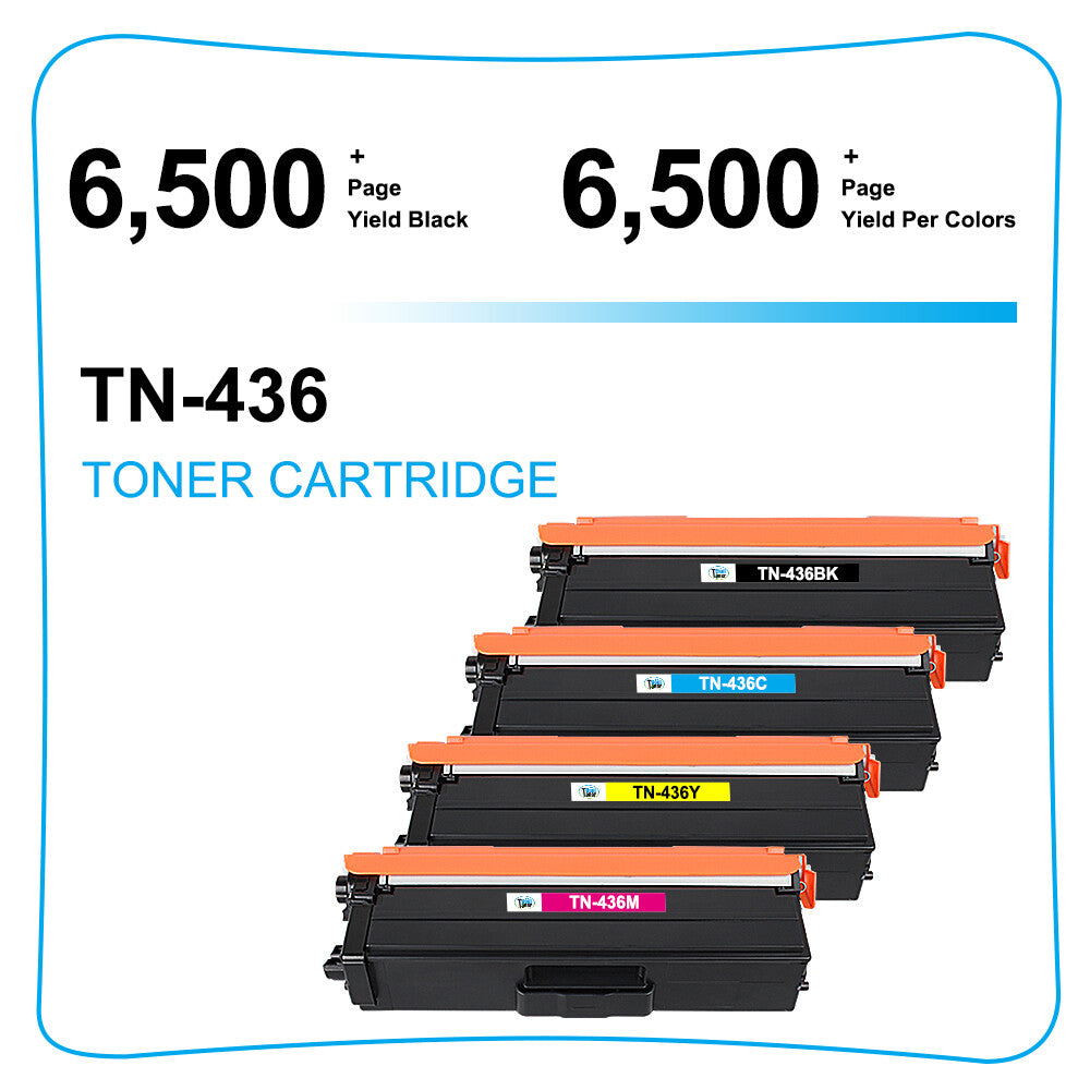 8 Color Toner Compatible for Brother TN436 HL-L8360CDW MFC-L8900CDW MFC-L9570CDW
