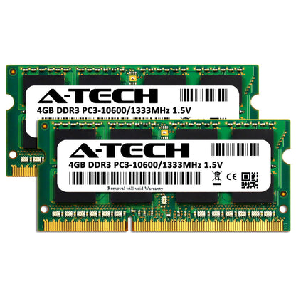 8GB 2x4GB PC3-10600S Toshiba Qosmio X770 X770-00X X770-01H X770-01J Memory RAM
