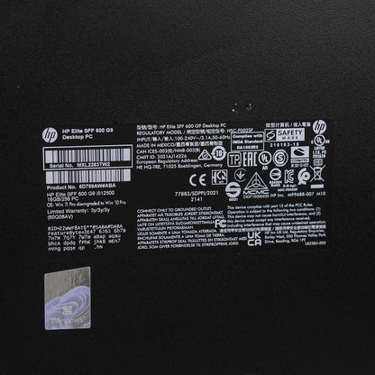 HP ProDesk 600 G9 SFF Desktop Intel i5-12500 3GHz 16GB 512GB SSD Windows 11 Pro