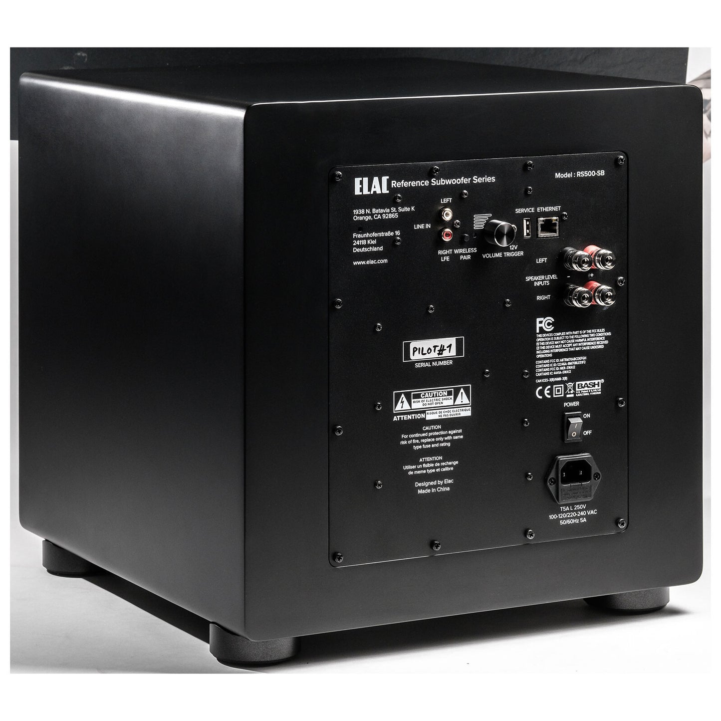 Elac RS500-SB - Varro Reference 10" 500 Watt Powered Subwoofer with Auto-EQ
