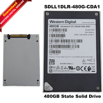 Western Digital Ultrastar DC SS200 480GB SAS 12Gb/s TCG MLC 2.5in SSD 0TS139 (NOT FOR HOME PC)