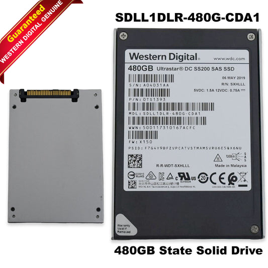 Western Digital Ultrastar DC SS200 480GB SAS 12Gb/s TCG MLC 2.5in SSD 0TS139 (NOT FOR HOME PC)