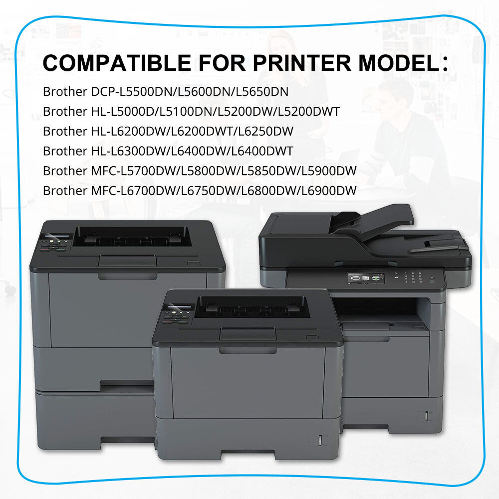 2PK DR820 DR-820 Drum Unit for TN850 TN880 Toner HL-L5000D MFC-L5700DW Printer