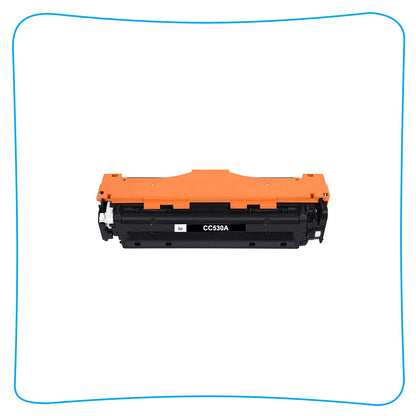 2x Compatible with HP LaserJet CP2025dn CP2025n CM2320nf Black Toner CC530A 304A