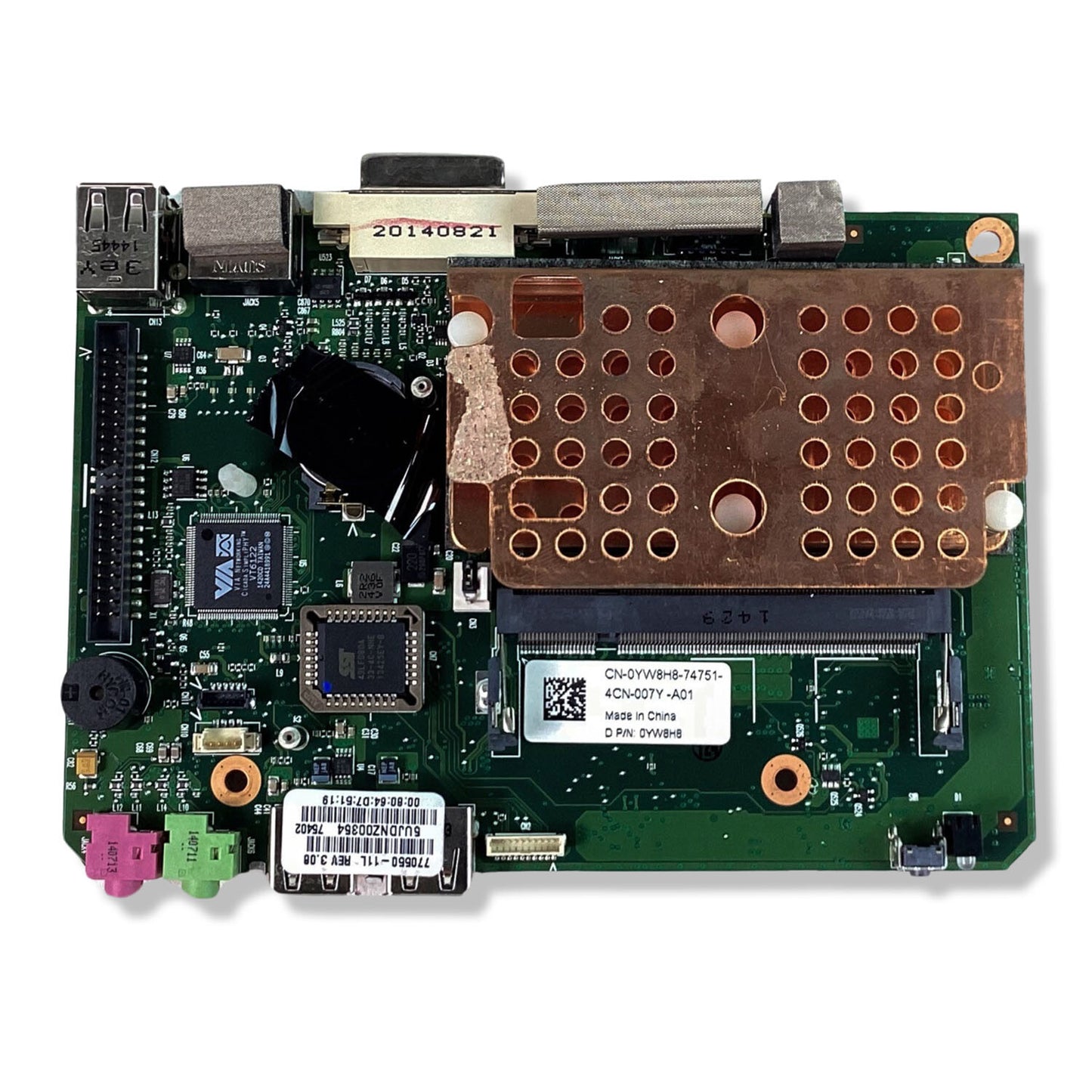 Dell Wyse CX0 Motherboard 770550-11L Via Eden 1GHz System Board YW8H8