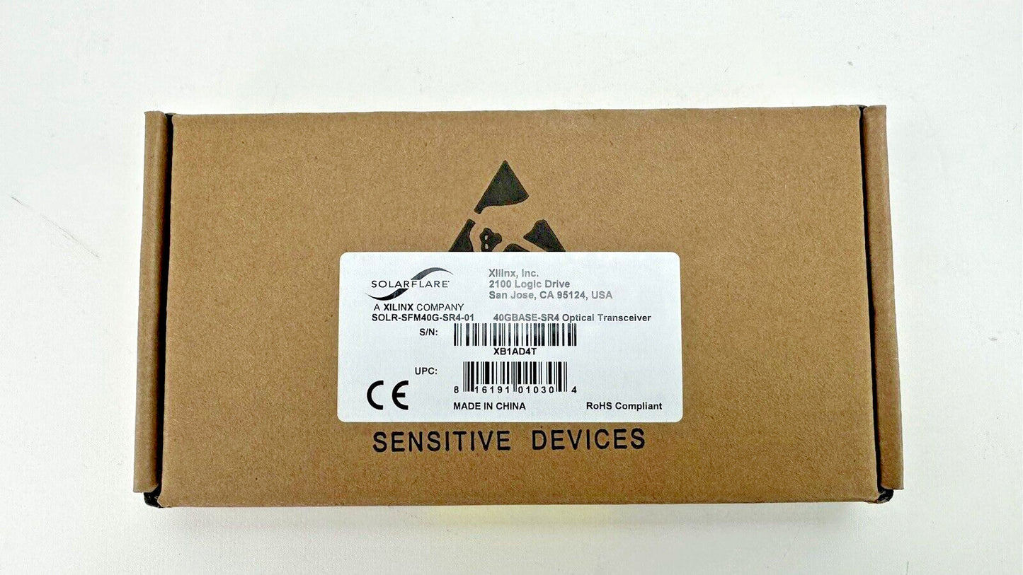 Solarflare 40GBASE-SR4 850nm QSFP+ Optical Transceiver SOLR-SFM40G-SR4-01 40G