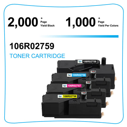 6 PK 106R02759 Toner Compatible With Xerox Phaser 6022 6020 WorkCentre 6027 6025