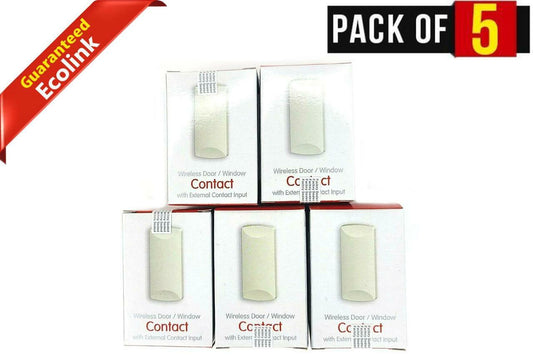 Lot of 5 Ecolink WST-232 Honeywell Wireless Door/Window Sensors 345 Mhz