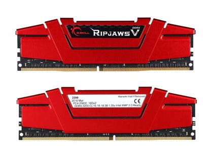 G.SKILL Ripjaws V Series 32GB (2 x 16GB) 288-Pin PC RAM DDR4 3200 (PC4 25600) D