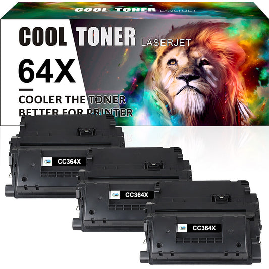 3PK Toner Compatible with HP 64X CC364X LaserJet P4015n P4015x P4515n P4515x