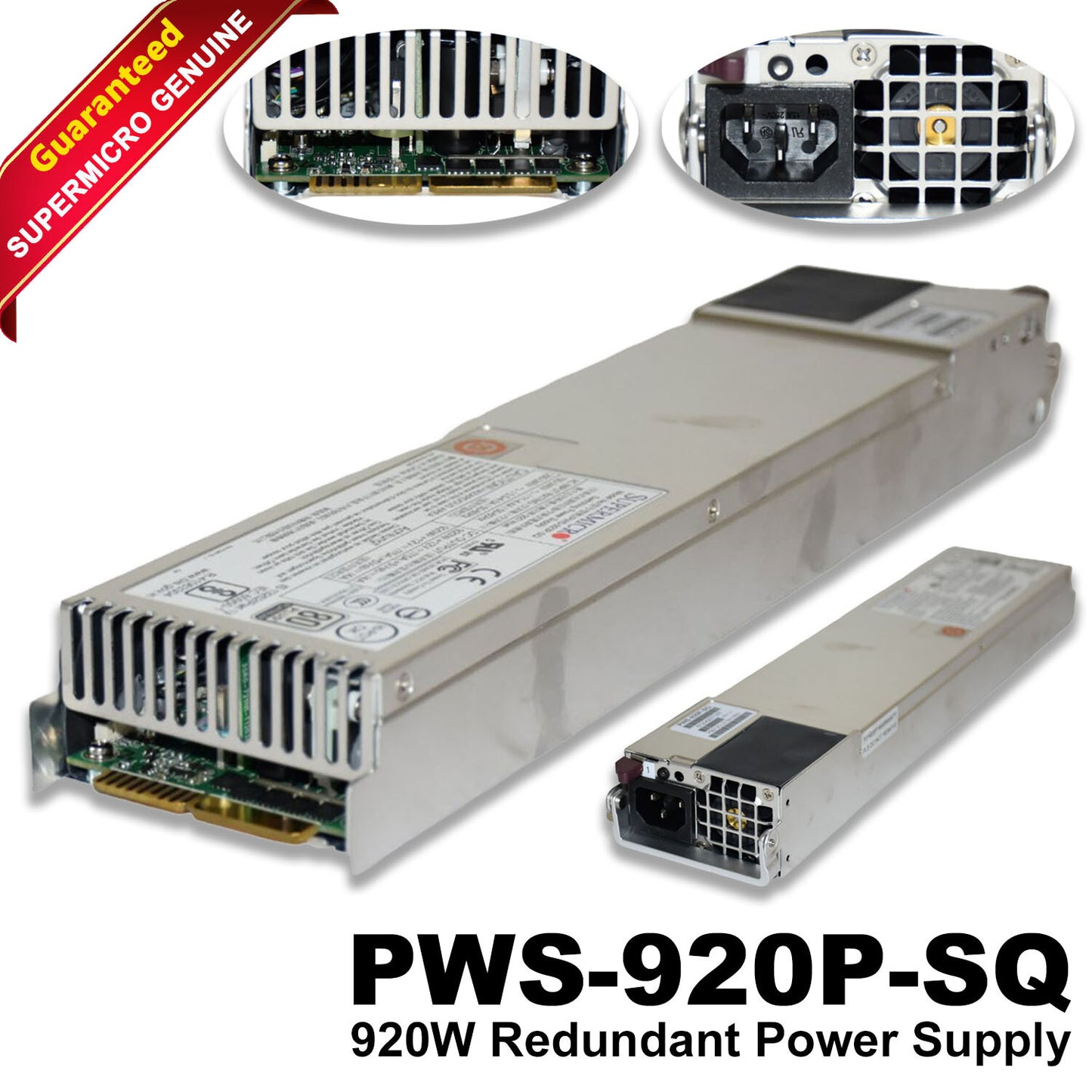 Lot Of 2 SuperMicro PWS-920P-SQ 920W Redundant 1U 80+ Platinum Hot-Swap PSU