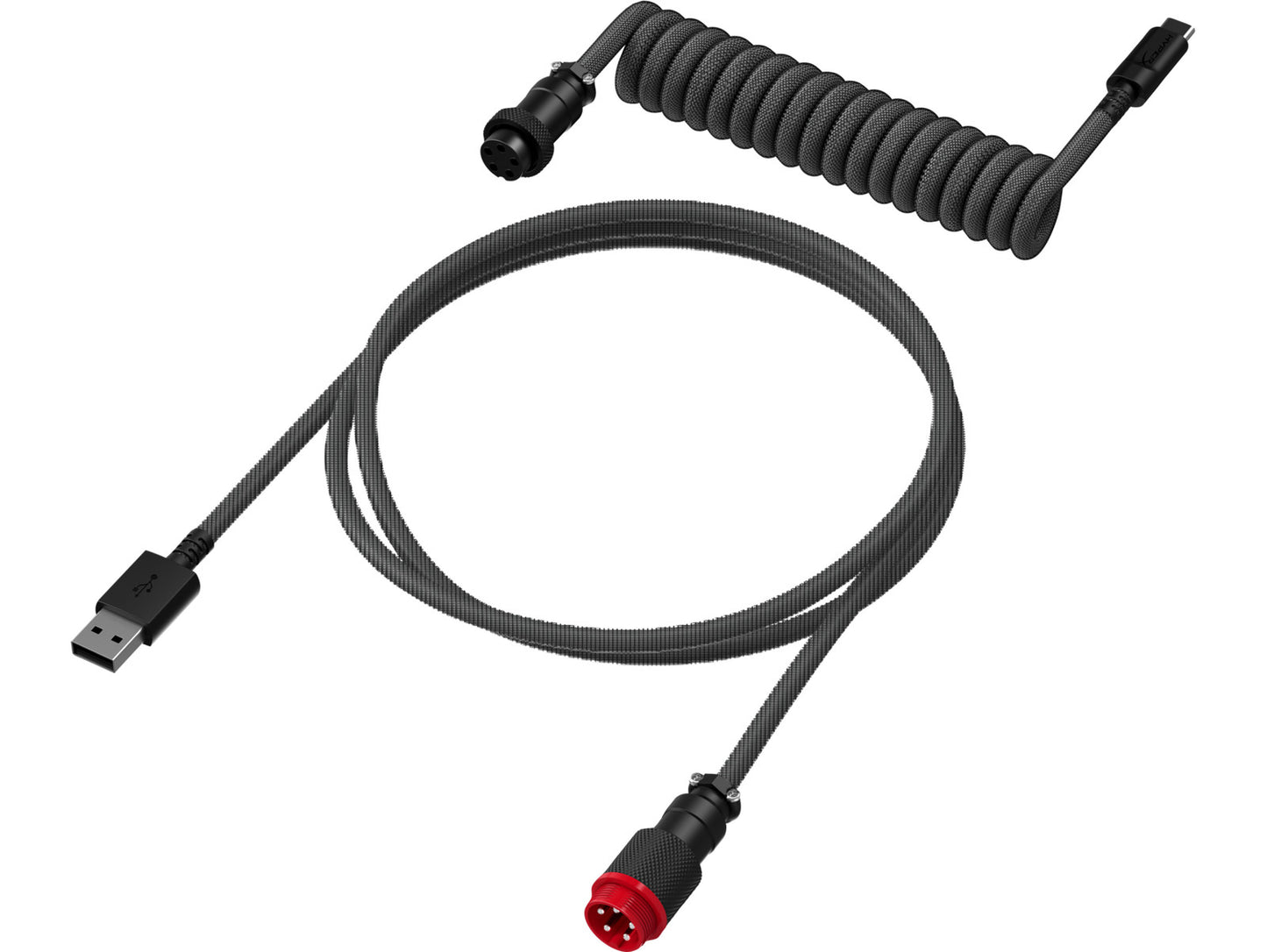 HyperX USB-C Coiled Cable Gray-Black
