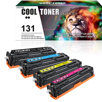4x Compatible with HP 131A CF210A Color Toner LaserJet Pro 200 M251nw MFP M276nw
