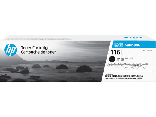 Samsung MLT-D116L High Yield Black Toner Cartridge, SU832A