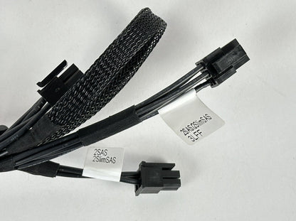 HPE DL38x DL385 DL380 Gen10 3LFF Rear 4LFF Mid Backplane Power Cable 869810-001