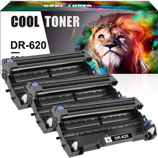 3 PACK DR620 Drum Compatible For Brother HL-5340D HL-5350DN HL-5370DW HL-5380DN