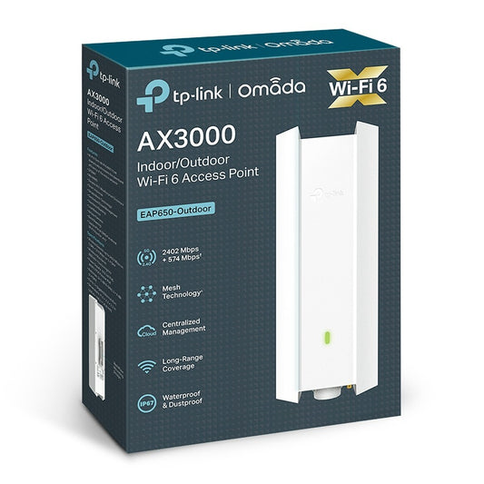 TP-Link EAP650-Outdoor | AX3000 Wireless Indoor / Outdoor Wi-Fi 6 Access Point
