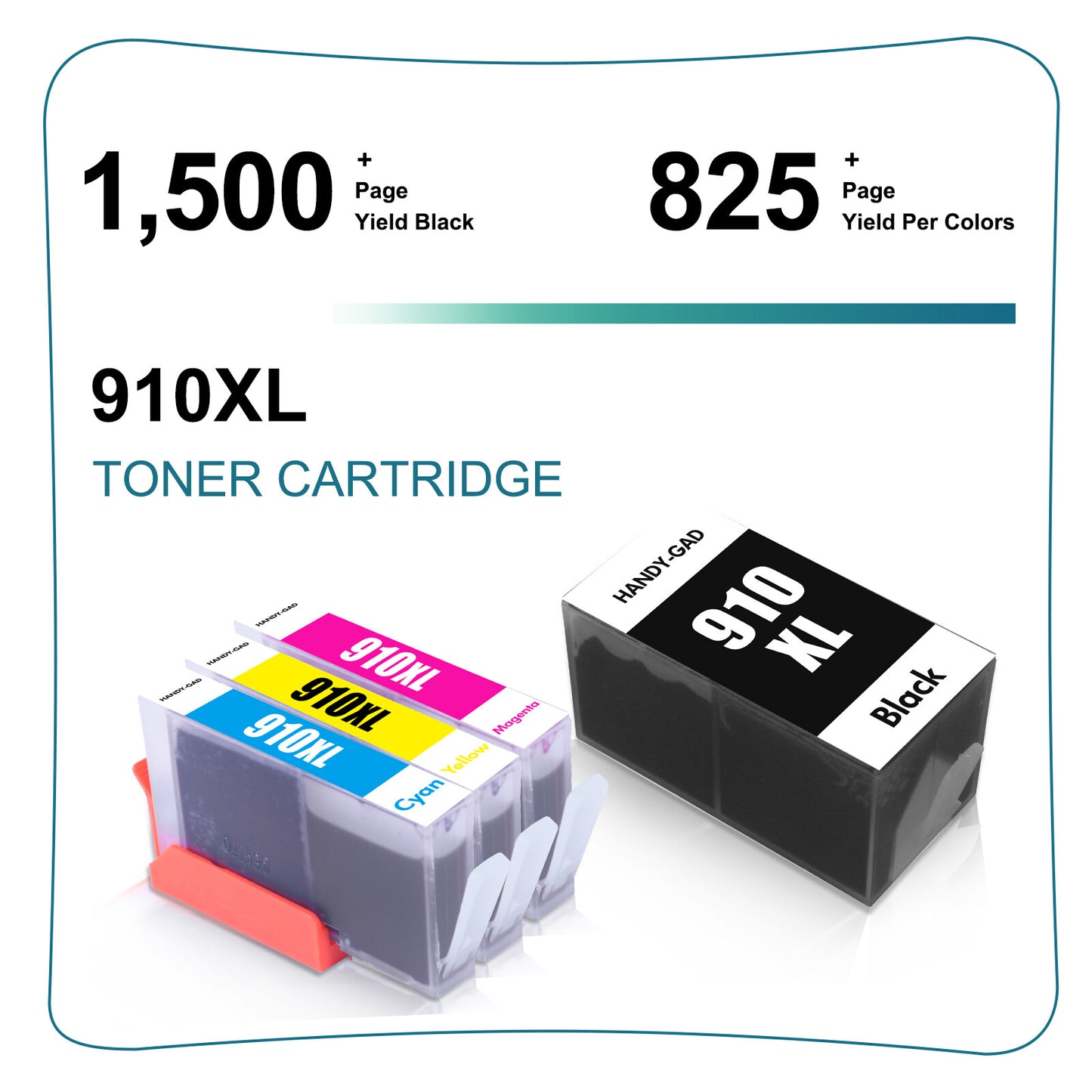 4PK BCYM Ink Set Replacement For HP 910XL OFFICEJET PRO 8012 8035 8025 8028 8013