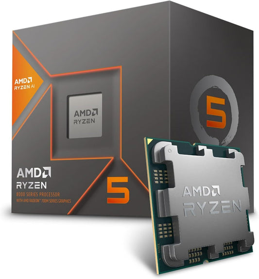 AMD Ryzen 5 8600G Processor (Zen 4) 6-Core 4.3GHz AM5 65W CPU 100-100001237BOX