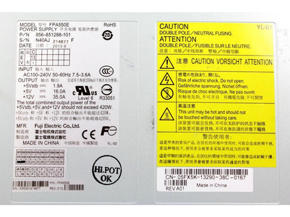 Dell EMC CLARiiON AX4-5 420W Power Supply FPA550E 856-851288-101 5FX5K