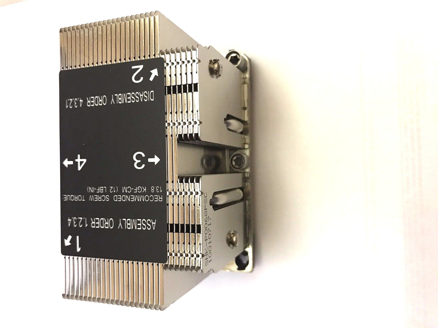 Supermicro SNK-P0068PSC LGA 3647-0 2U &UP X11 Purley Platform CPU Heat Sink