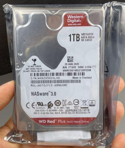 1TB Western Digital Red Plus WD10JFCX 5400RPM 2.5" SATA III