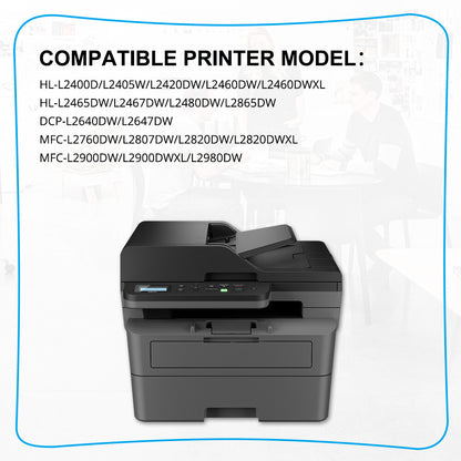2Pack TN830XL Toner Cartridges for For Brother HL-L2405W MFC-L2760DW MFC-L2820DW