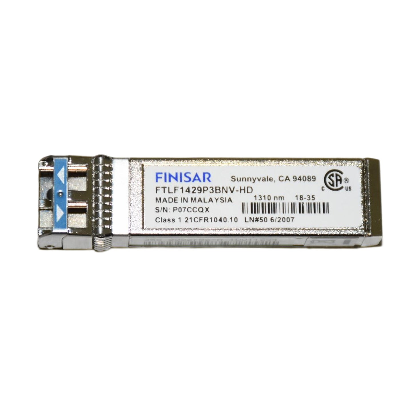 Lot of 10 Finisar 16Gb-LW FC SMF 1310nm LC 10km SFP+ Transceiver FTLF1429P3BNV-H