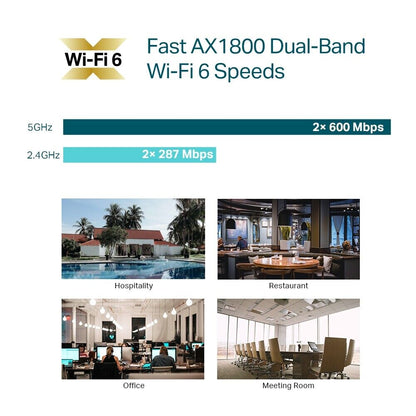 TP-Link EAP610 v2 | AX1800 Wireless Dual Band Ceiling Mount Wi-Fi 6 Access Point