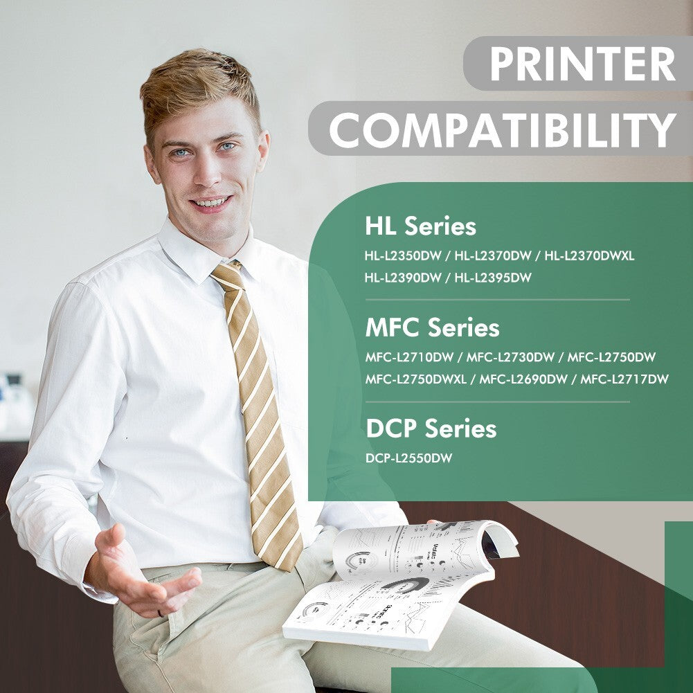 2 PK DR730 Drum Unit For Brother TN760 HL-L2350DW L2370DW MFC-L2710DW printer
